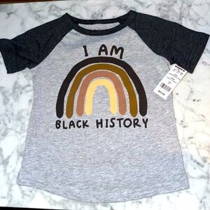 Child’s 🧒🏽 🧒🏽 “ proud to be me” Tee Shirt shades of skin color rainbow NWT